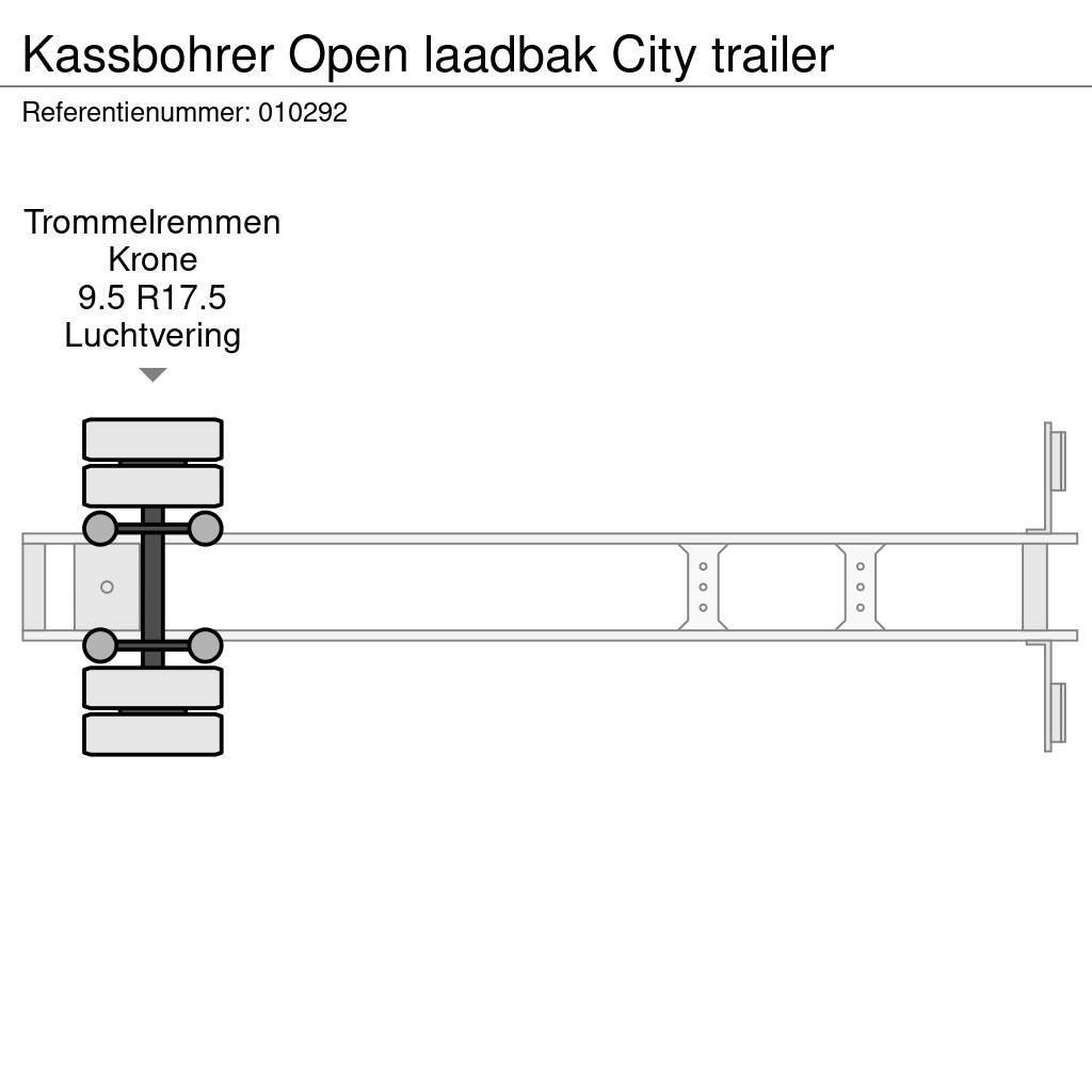Kässbohrer Open laadbak City trailer Platformy / Naczepy z otwieranymi burtami
