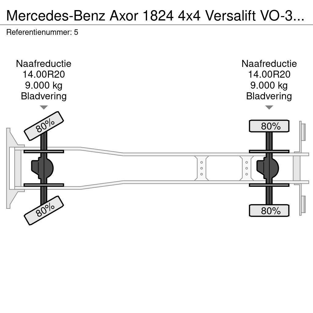 Mercedes-Benz Axor 1824 4x4 Versalift VO-355-MHI Winch 69 kV Top Podnośniki koszowe