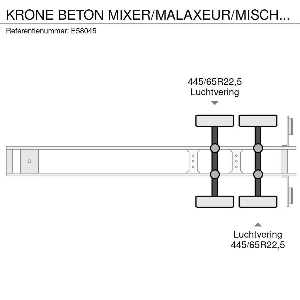 Krone BETON MIXER/MALAXEUR/MISCHER LIEBHERR 10M3 (2007 ! Inne naczepy