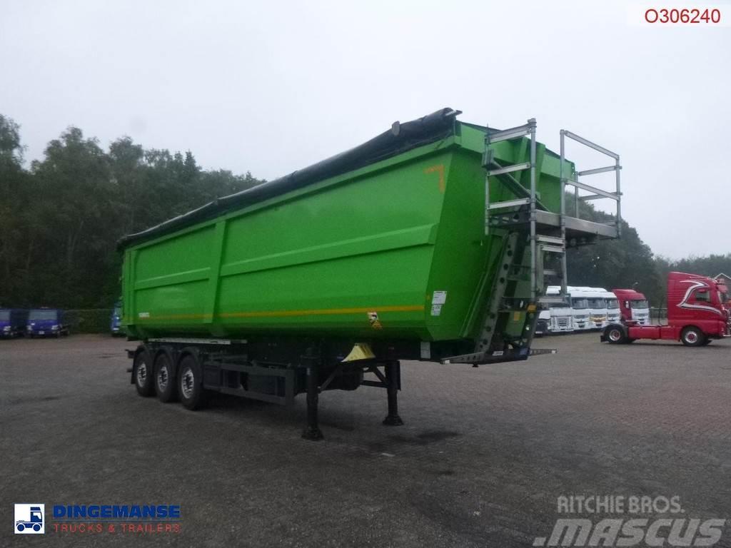 Schmitz Cargobull Tipper trailer steel 58 m3 + tarpaulin Platformy / Naczepy z otwieranymi burtami