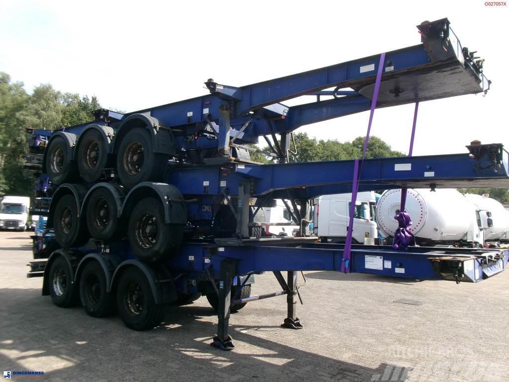 Montracon Stack - 3 x container chassis 20-30-40-45 ft Naczepy do transportu kontenerów