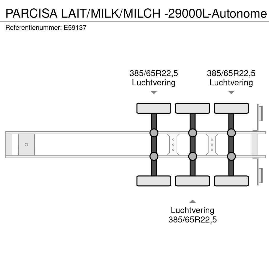  Parcisa LAIT/MILK/MILCH -29000L-Autonome Naczepy cysterna