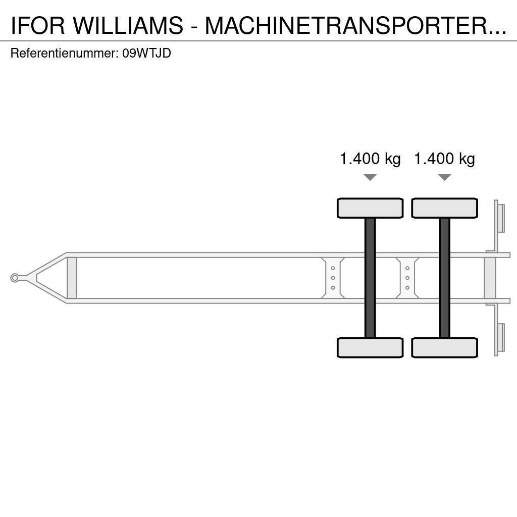 Ifor Williams - MACHINETRANSPORTER TRAILER AANHANGER MARGE Platformy / Przyczepy z otwieranymi burtami