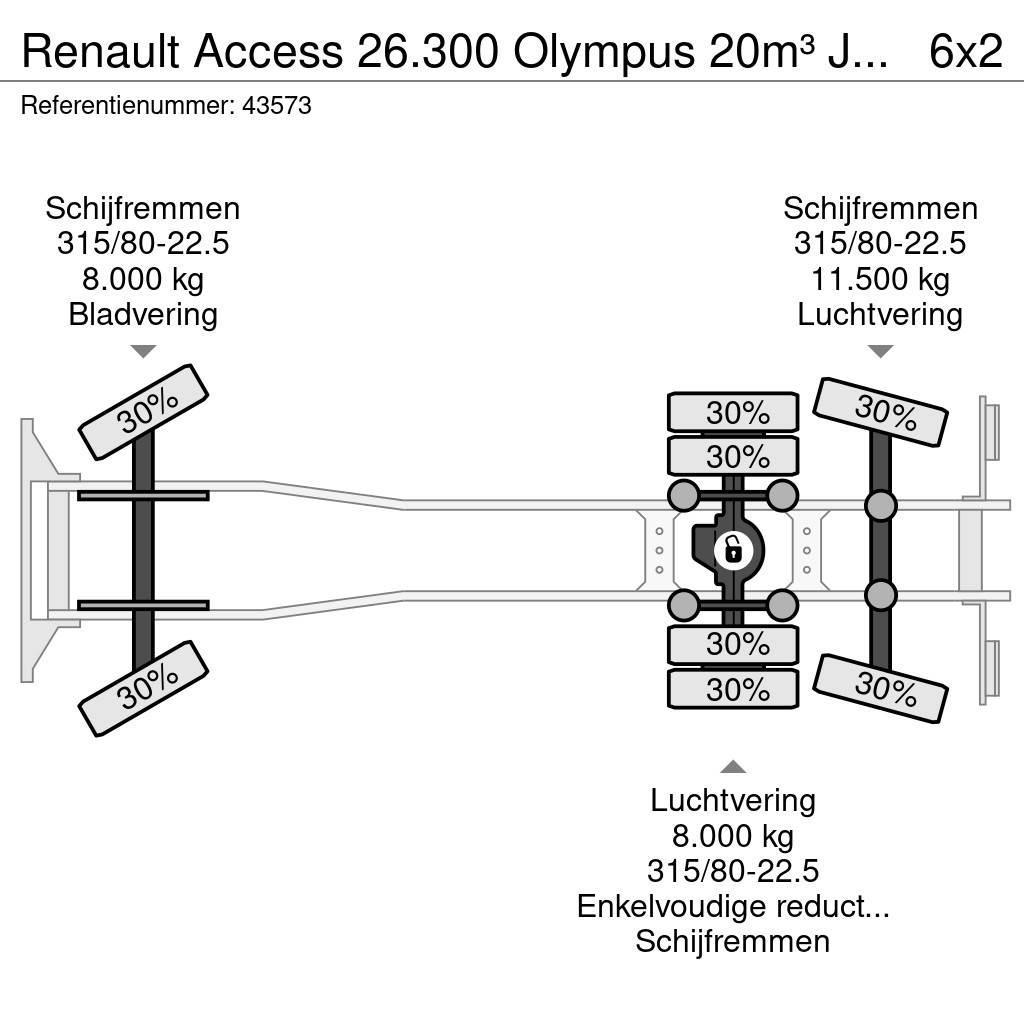 Renault Access 26.300 Olympus 20m³ Just 187.041 km! Śmieciarki