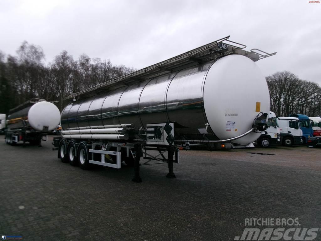 LAG Chemical tank inox L4BH 30 m3 / 1 comp + pump Naczepy cysterna
