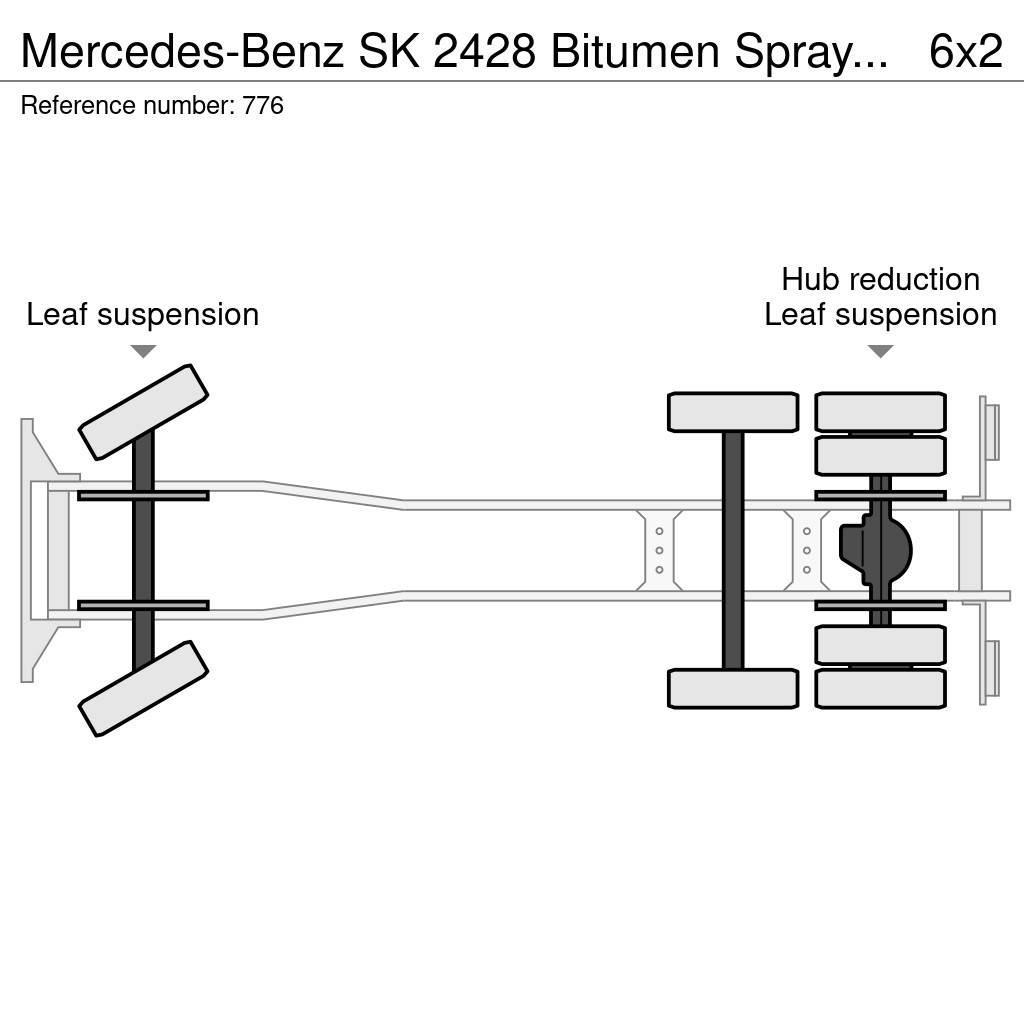 Mercedes-Benz SK 2428 Bitumen Sprayer 11.000L Good Condition Opryskiwacze do asfaltu