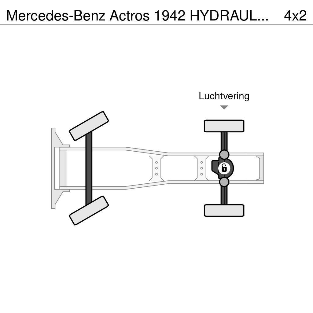 Mercedes-Benz Actros 1942 HYDRAULICS - EURO 5 - ONLY 426 760 KM Ciągniki siodłowe