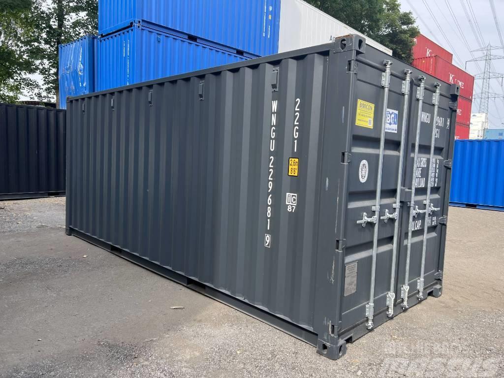  20' DV Lagercontainer ONE WAY Seecontainer/RAL7016 Kontenery magazynowe