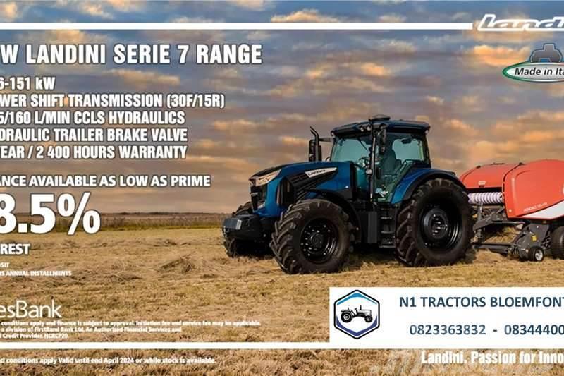 Landini PROMO - Landini Serie 7 Range (116 - 151kW) Ciągniki rolnicze