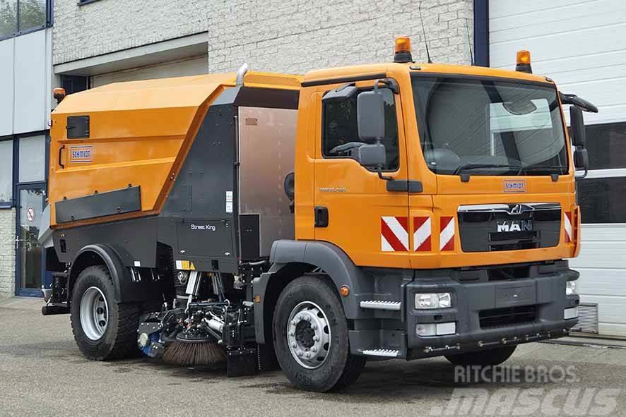 MAN TGM 18.240 BB Road Sweeper Truck (3 units) Zamiatarki