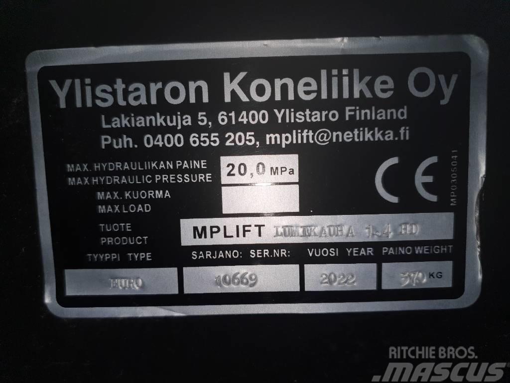 Mp-lift Lumikauha 1,4m3 / 2,4m EURO HD Akcesoria do ładowaczy czołowych
