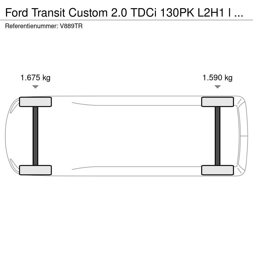 Ford Transit Custom 2.0 TDCi 130PK L2H1 l Airco l Navi Samochody dostawcze ze skrzynią zamkniętą