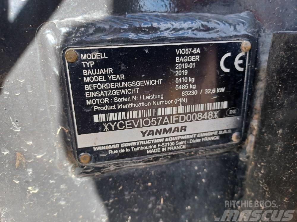 Yanmar VIO57-6A Minikoparki