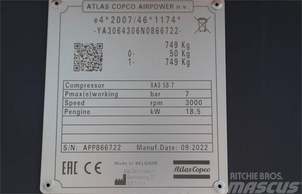 Atlas Copco XAS 58-7 Valid inspection, *Guarantee! Diesel, Vol Kompresory