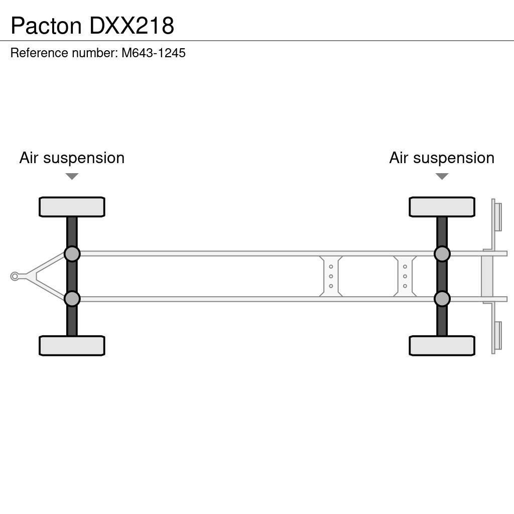 Pacton DXX218 Wózki przyczepy
