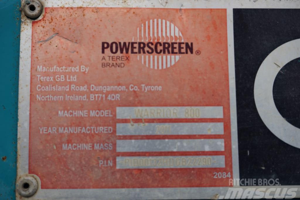 PowerScreen Warrior 800 Przesiewacze mobilne