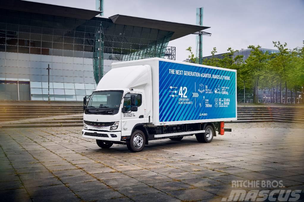 Fuso eCanter ellastbil 8,55 ton transportskåp Samochody ciężarowe ze skrzynią zamkniętą
