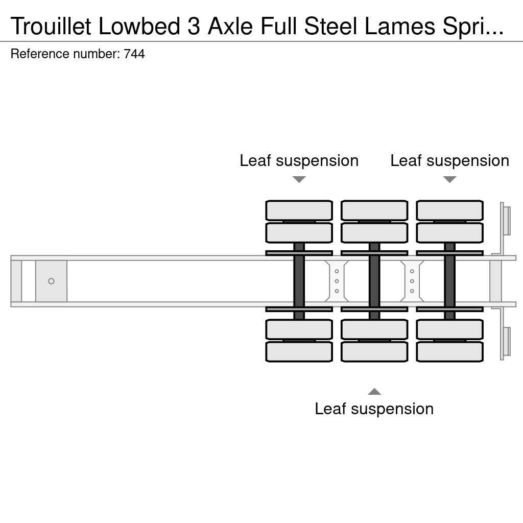 Trouillet Lowbed 3 Axle Full Steel Lames Spring Suspension 1 Naczepy niskopodłogowe