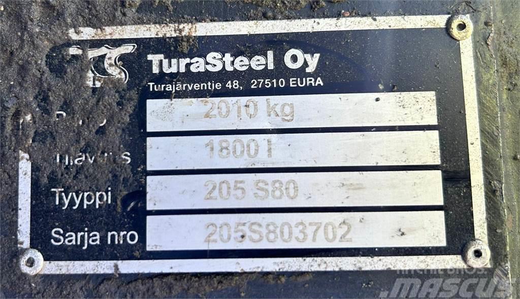  TuraSteel Oy KALLISTUVALUISKAKAUHA S80 2050MM 1800 Łyżki do ładowarek