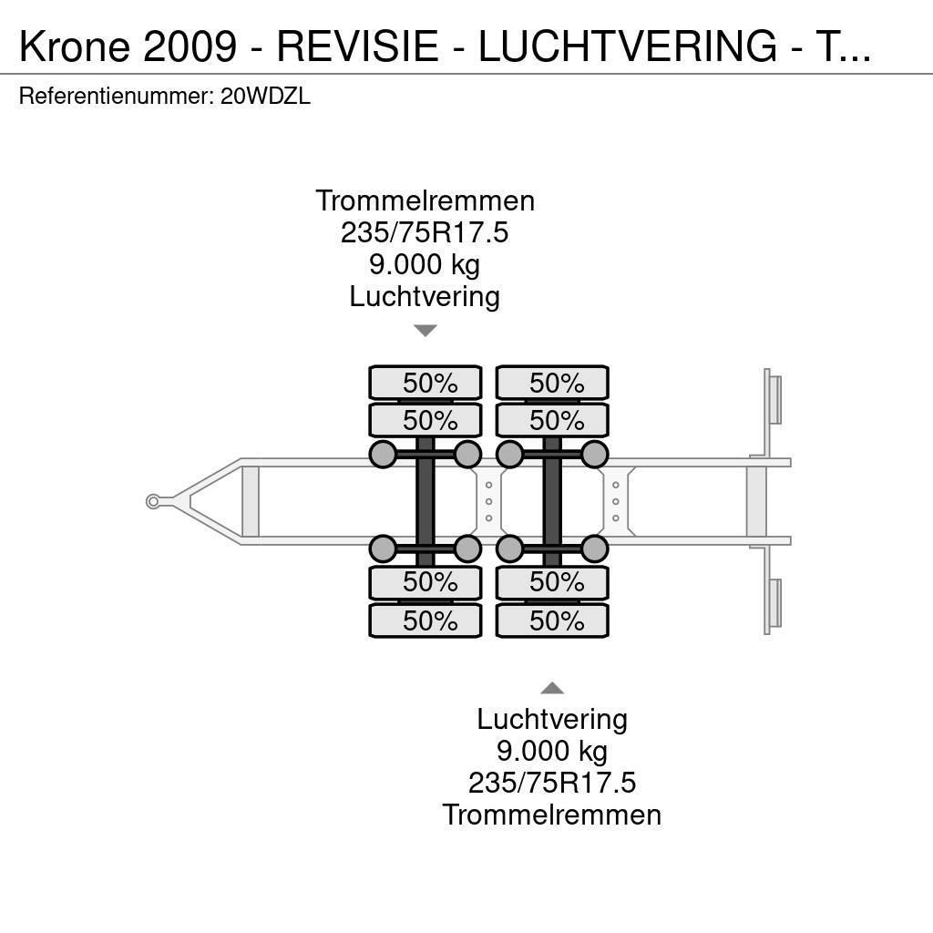 Krone 2009 - REVISIE - LUCHTVERING - TROMMELREM Przyczepy do transportu samochodów
