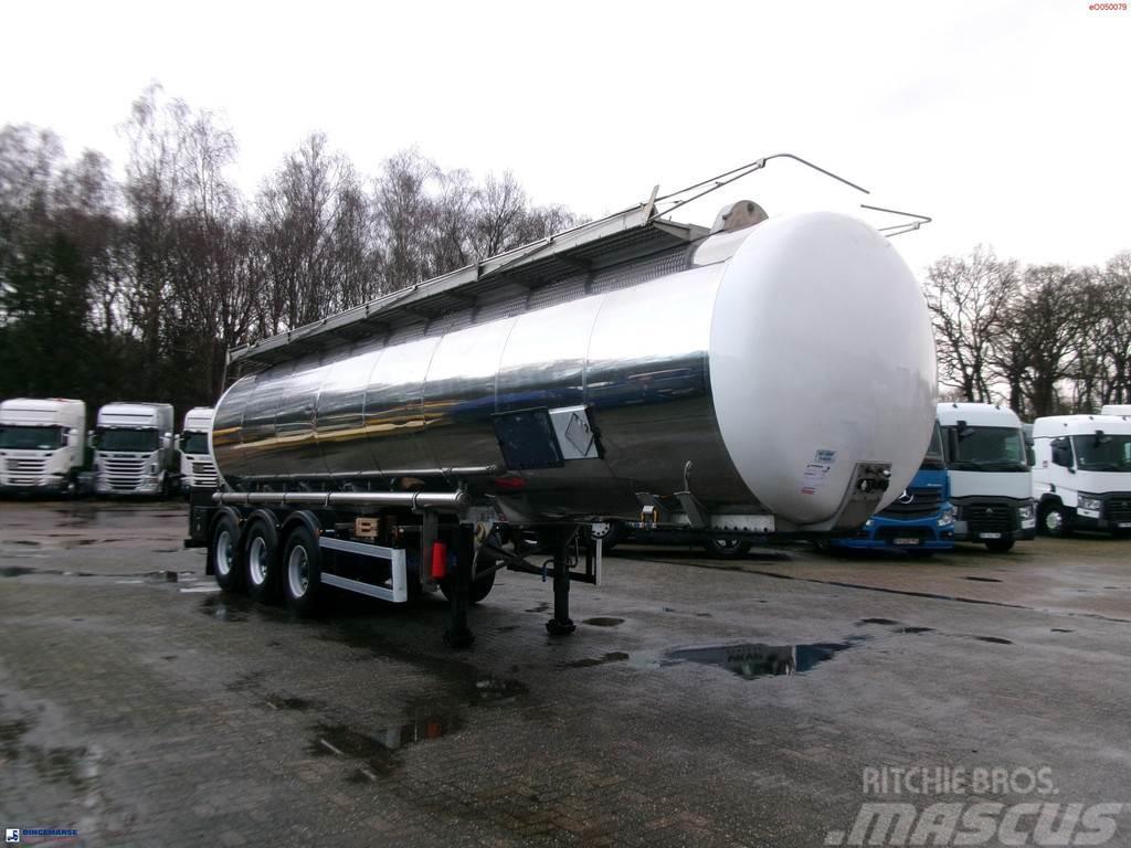 Indox Chemical tank inox L4BH 33.5 m3 / 1 comp Naczepy cysterna