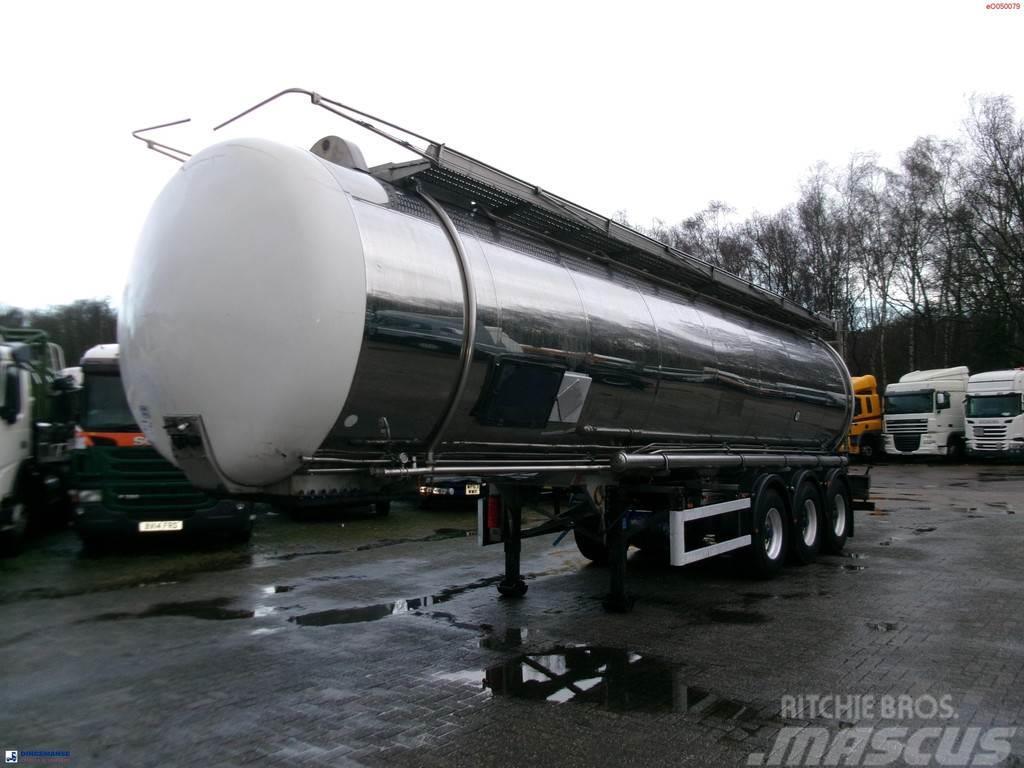 Indox Chemical tank inox L4BH 33.5 m3 / 1 comp Naczepy cysterna