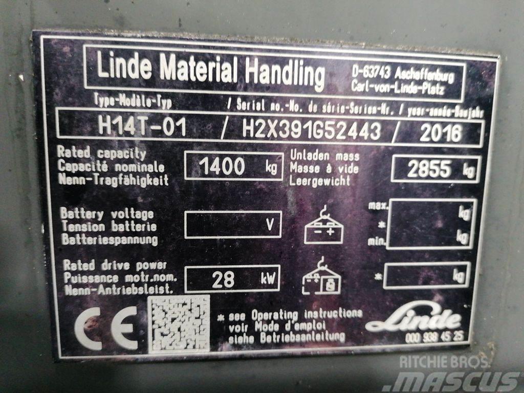 Linde H14T-01 Wózki LPG