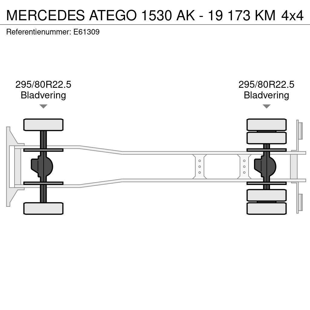 Mercedes-Benz ATEGO 1530 AK - 19 173 KM Kontenerowce / BDF