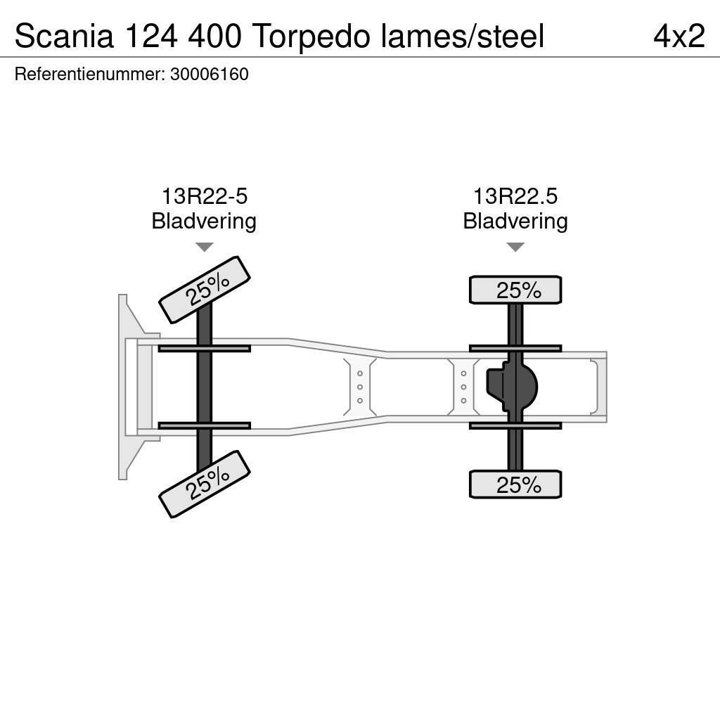 Scania 124 400 Torpedo lames/steel Ciągniki siodłowe