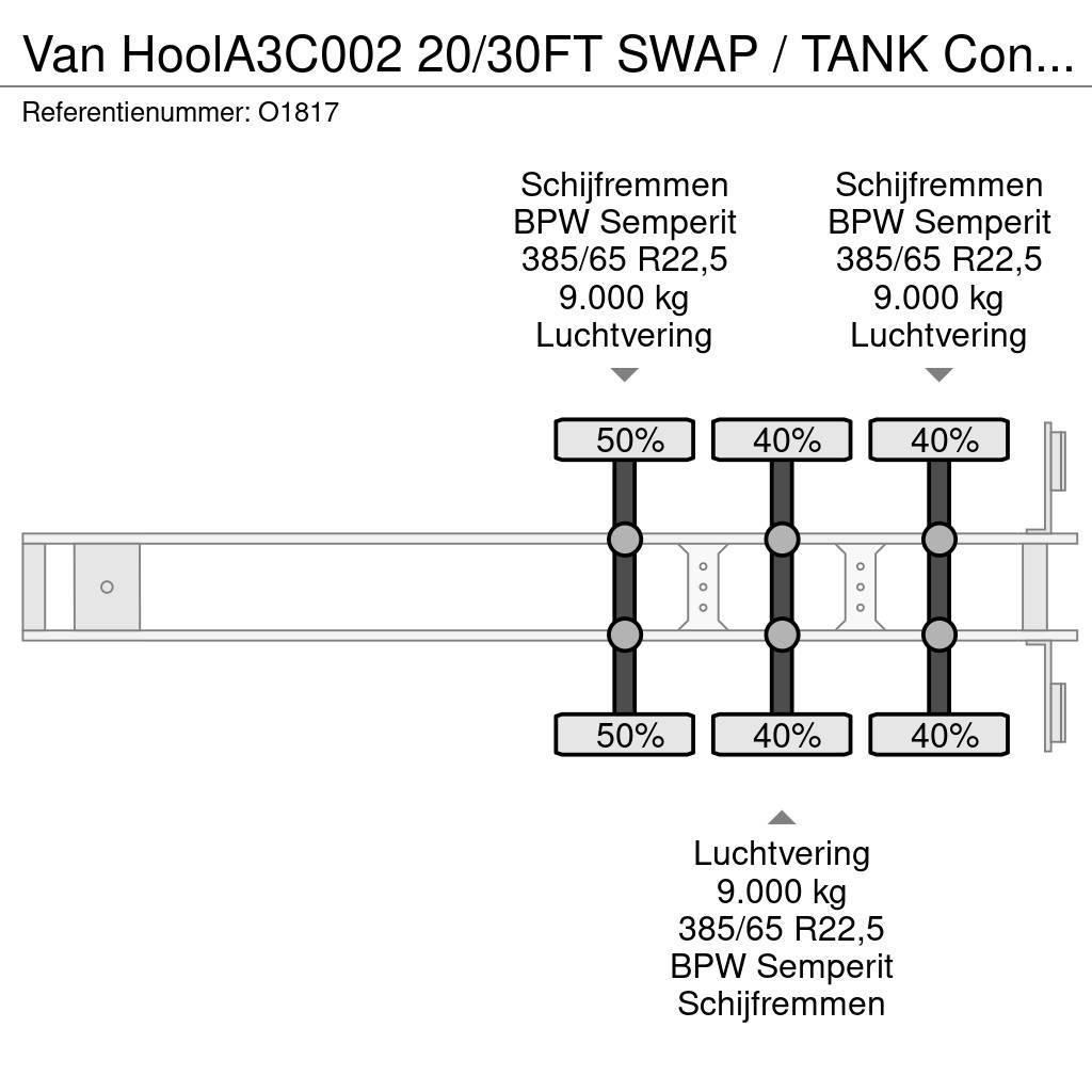 Van Hool A3C002 20/30FT SWAP / TANK ContainerChassis - Alco Naczepy do transportu kontenerów