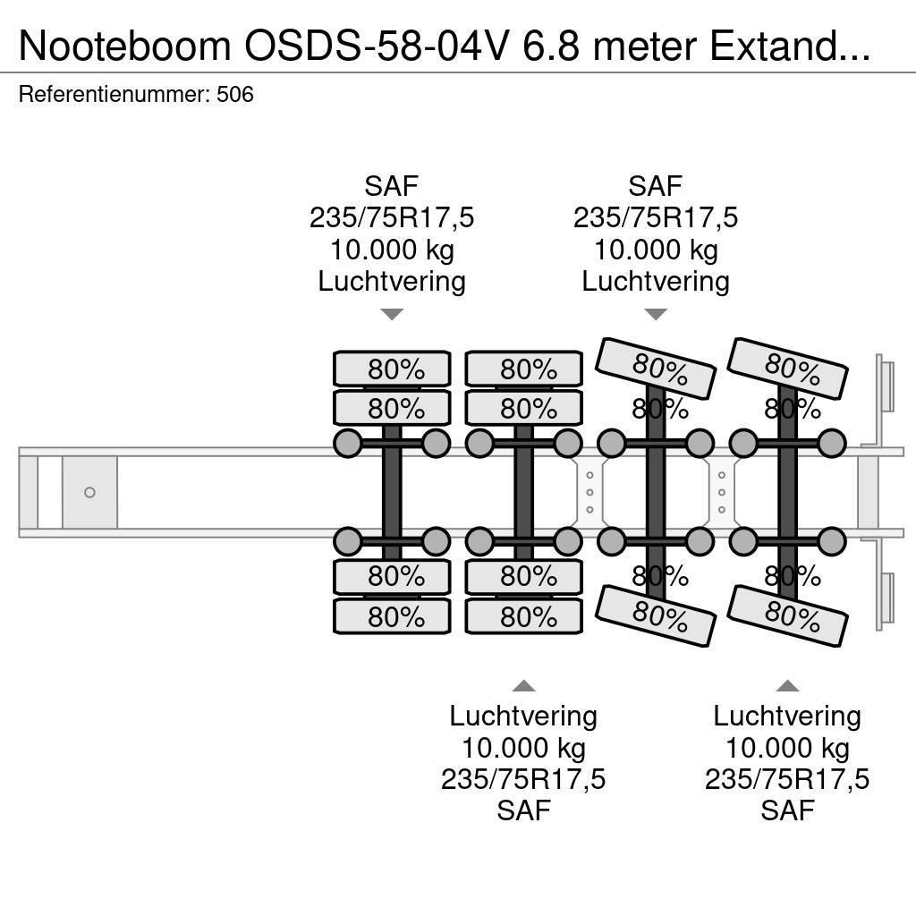Nooteboom OSDS-58-04V 6.8 meter Extandable! Naczepy niskopodłogowe