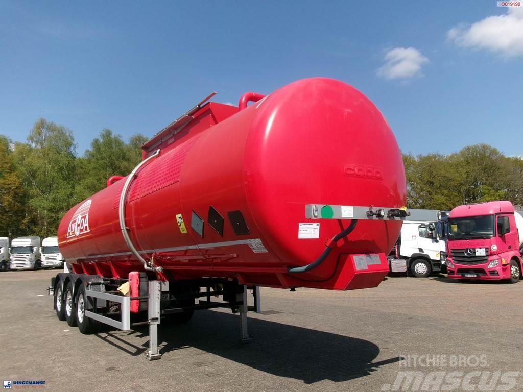 Cobo Bitumen tank inox 34 m3 / 1 comp Naczepy cysterna