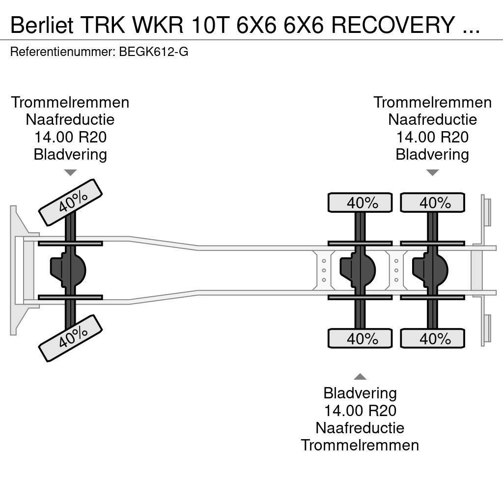 Berliet TRK WKR 10T 6X6 6X6 RECOVERY TRUCK 8589 KM Samochody ratownicze pomocy drogowej