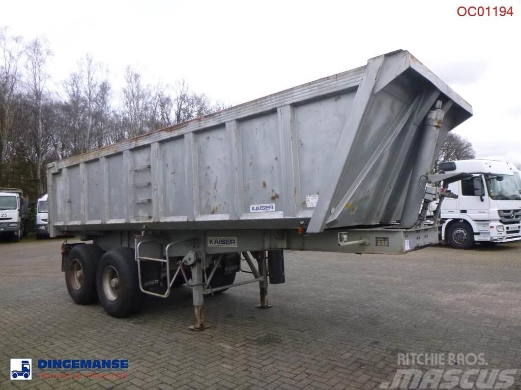 Robuste Kaiser Tipper trailer steel 24 m3 + tarpaulin Naczepy wywrotki / wanny