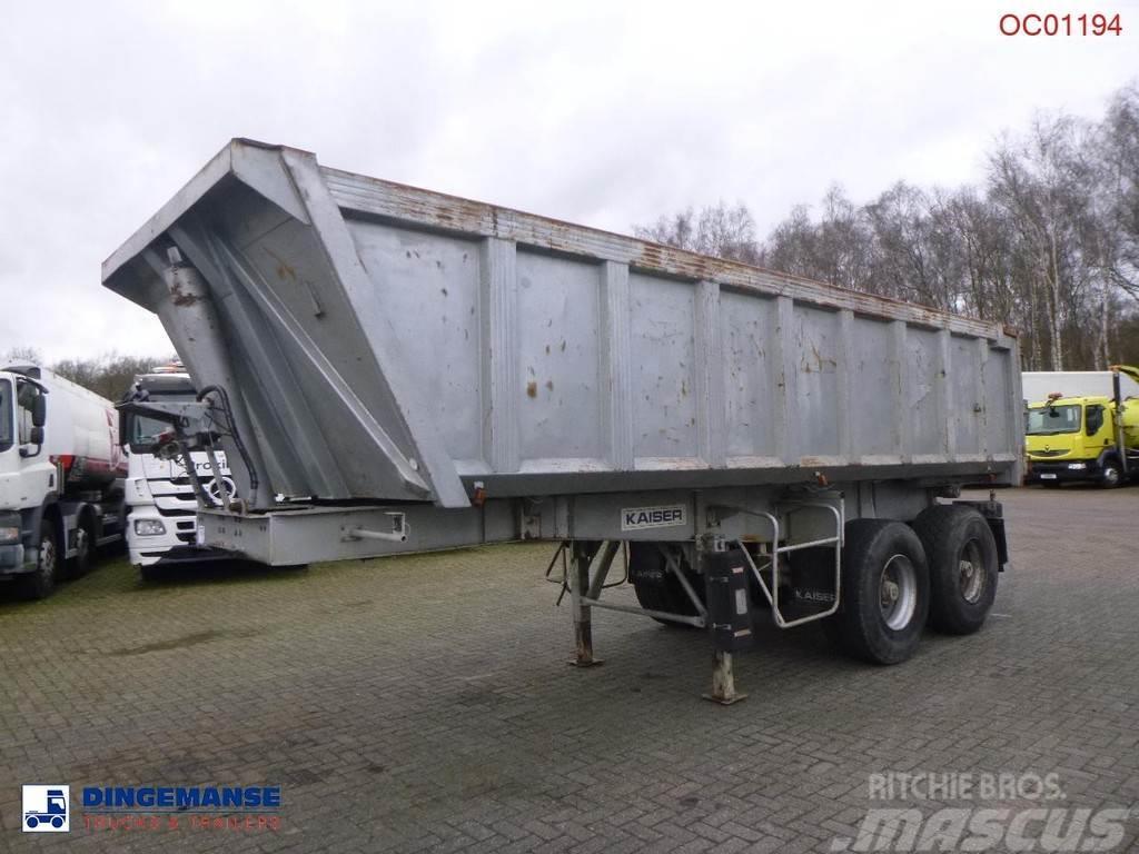 Robuste Kaiser Tipper trailer steel 24 m3 + tarpaulin Naczepy wywrotki / wanny