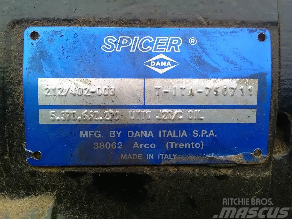 Spicer Dana 212/402-003 - Axle/Achse/As Mosty, wały i osie