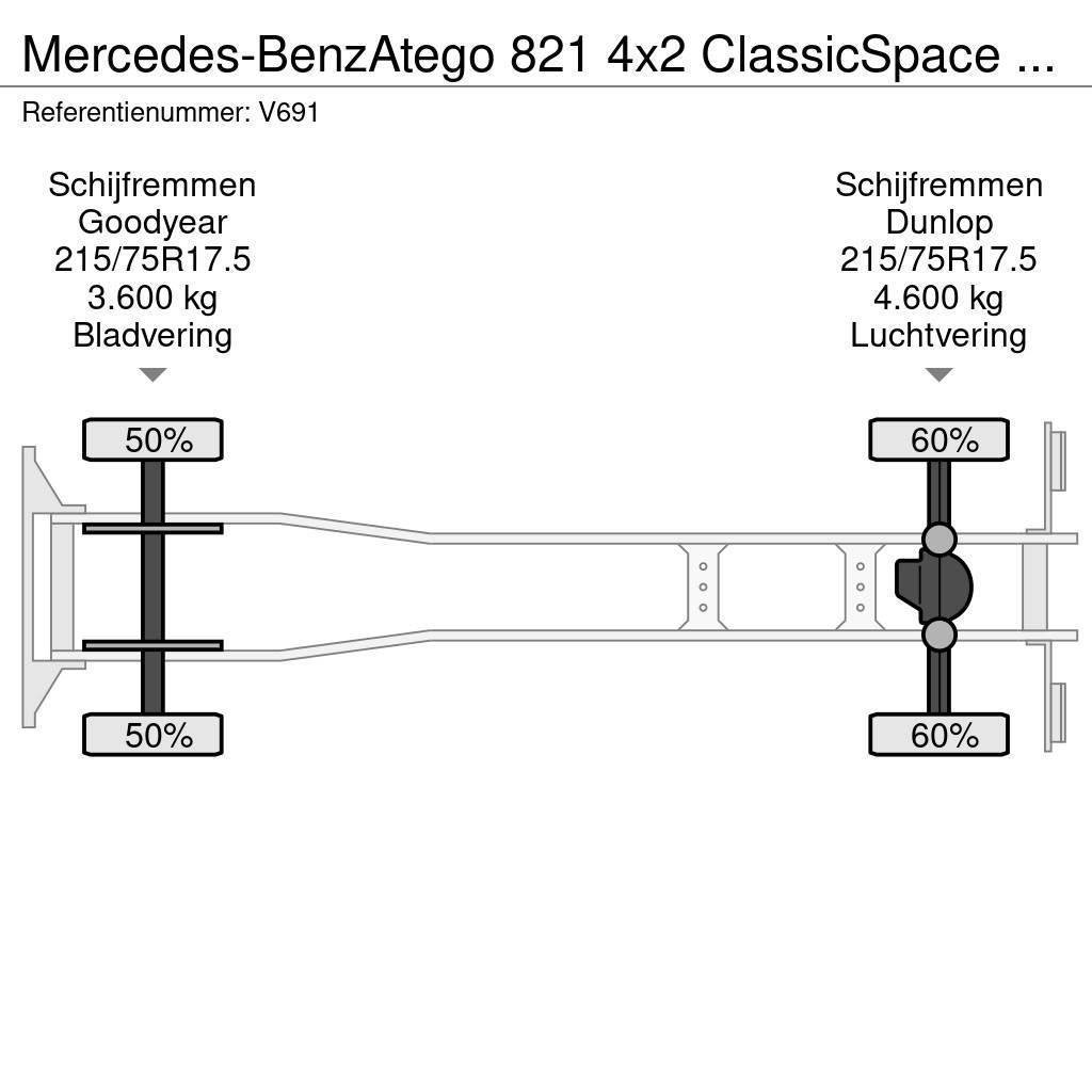 Mercedes-Benz Atego 821 4x2 ClassicSpace Euro6 - GeslotenBak 6.0 Samochody ciężarowe ze skrzynią zamkniętą
