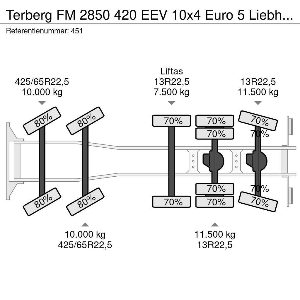 Terberg FM 2850 420 EEV 10x4 Euro 5 Liebherr 15 Kub Mixer Gruszki do betonu