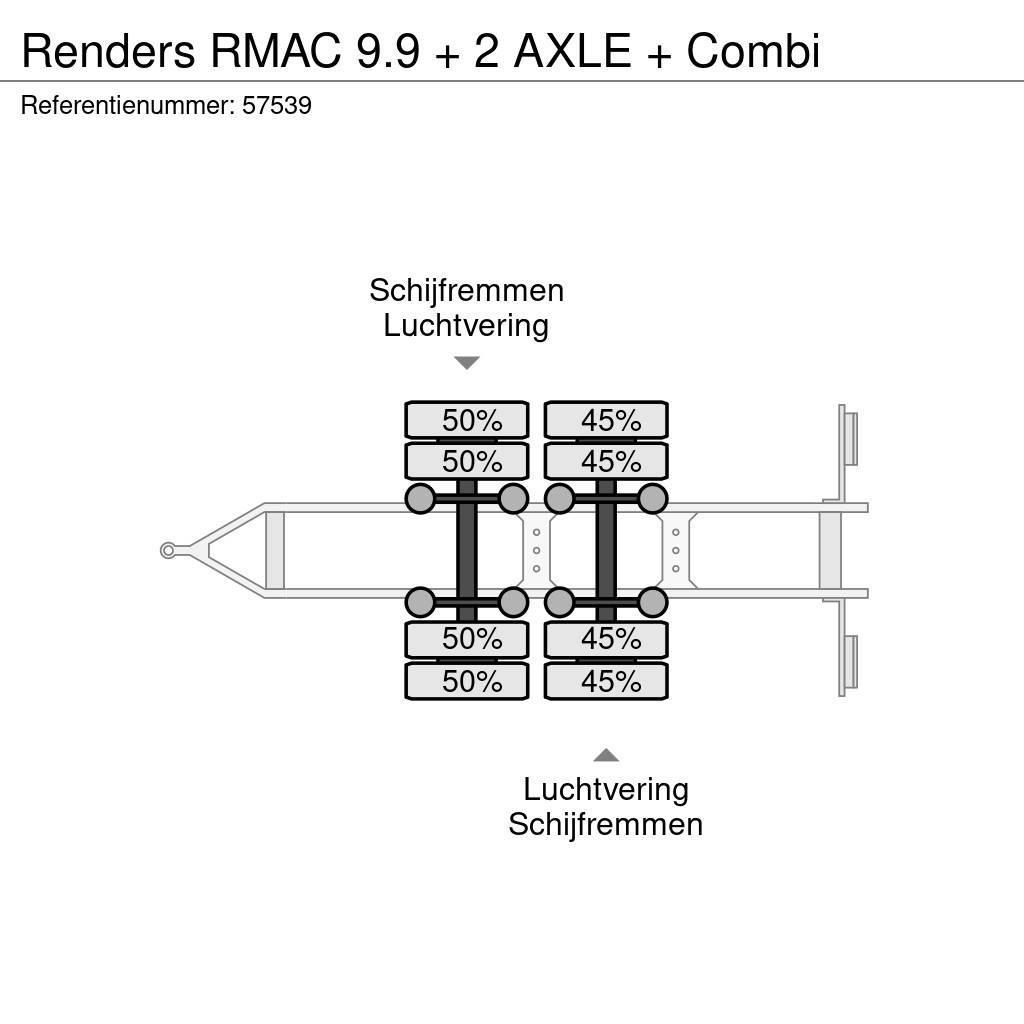 Renders RMAC 9.9 + 2 AXLE + Combi Przyczepy ze skrzynią zamkniętą