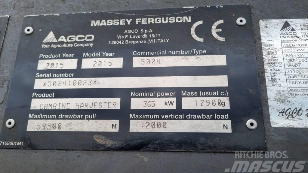Massey Ferguson 9380 Kombajny zbożowe