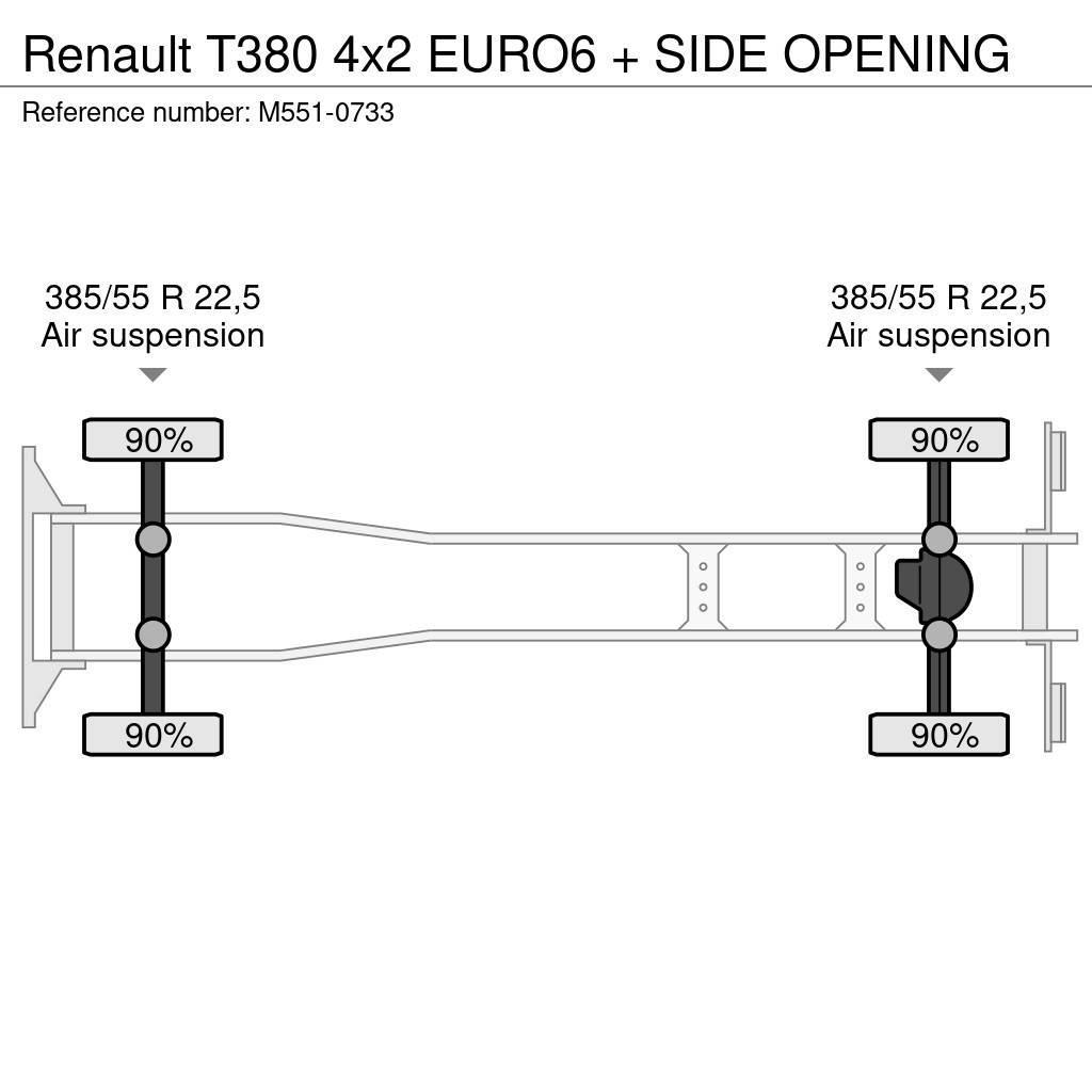 Renault T380 4x2 EURO6 + SIDE OPENING Samochody ciężarowe ze skrzynią zamkniętą