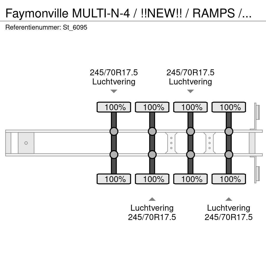 Faymonville MULTI-N-4 / !!NEW!! / RAMPS / WHEELWELLS/ EXTENDAB Naczepy niskopodłogowe