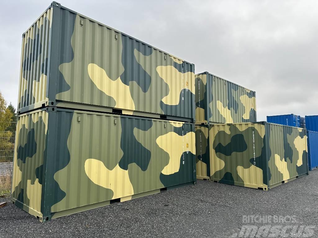  Sjöfartscontainer nya 20fots Camouflage Container Kontenery transportowe