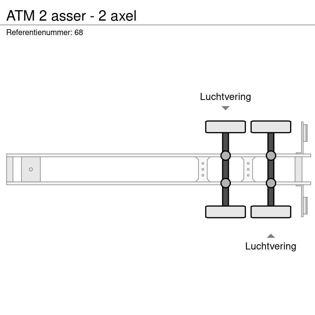 ATM 2 asser - 2 axel Naczepy wywrotki / wanny