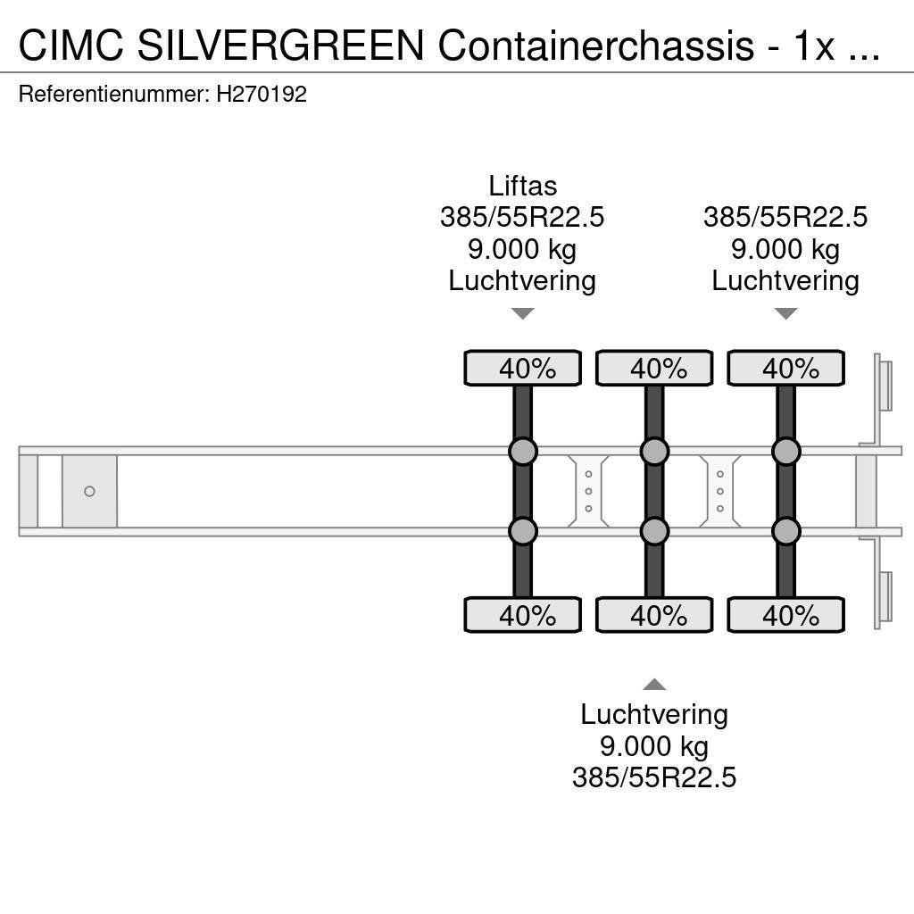 CIMC Silvergreen Containerchassis - 1x 20FT 2x 20FT 1x Naczepy do transportu kontenerów