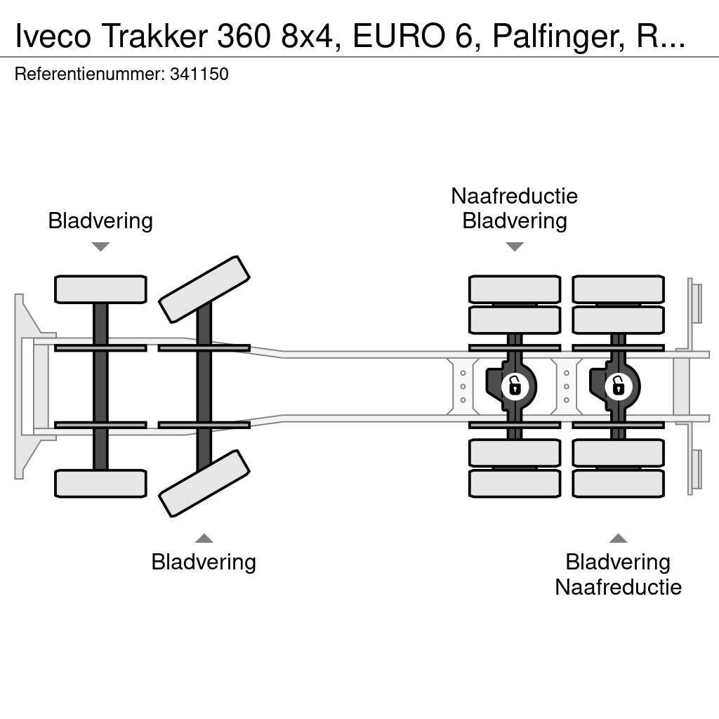 Iveco Trakker 360 8x4, EURO 6, Palfinger, Remote Ciężarówki typu Platforma / Skrzynia
