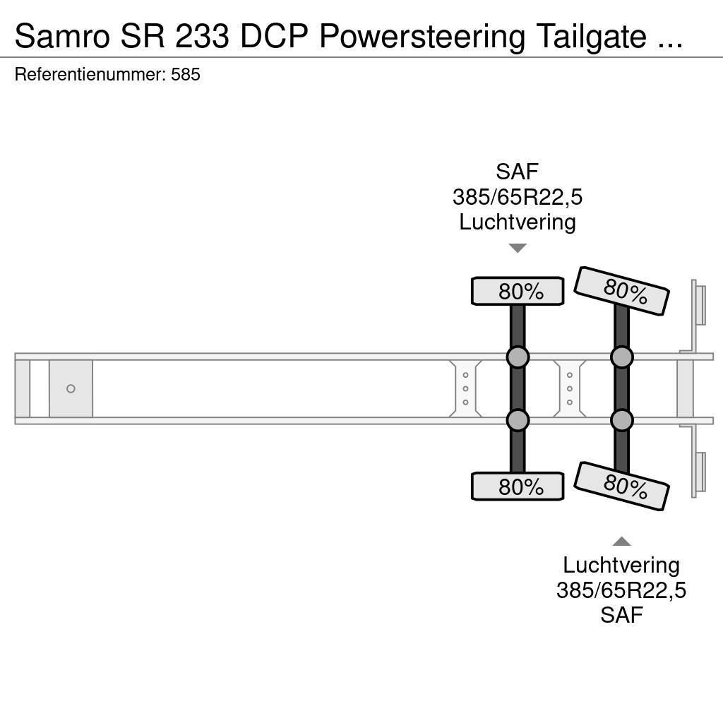 Samro SR 233 DCP Powersteering Tailgate NL Trailer! Naczepy kontenery