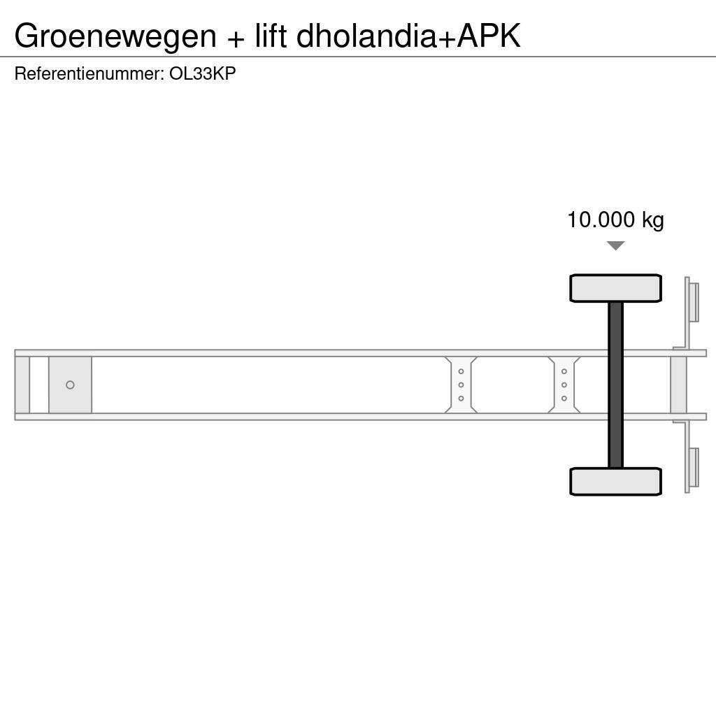Groenewegen + lift dholandia+APK Naczepy kontenery