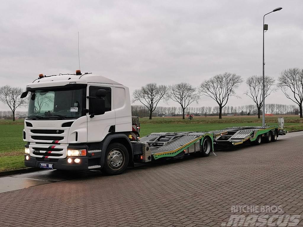 Scania P410 truck transporter Pojazdy do transportu samochodów