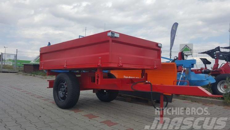 Top-Agro 3 sides tipping trailer, 1 axle, perfect price! Wywrotki rolnicze